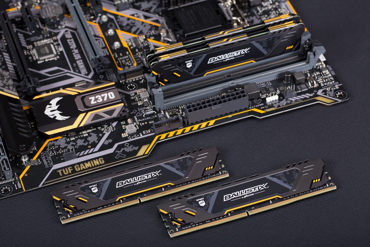 Crucial Ballistix Sport AT 3200 MHz DDR4 DRAM Desktop Gaming Memory Kit 64GB (16GBx4) CL16 BLS4K16G4D32AEST