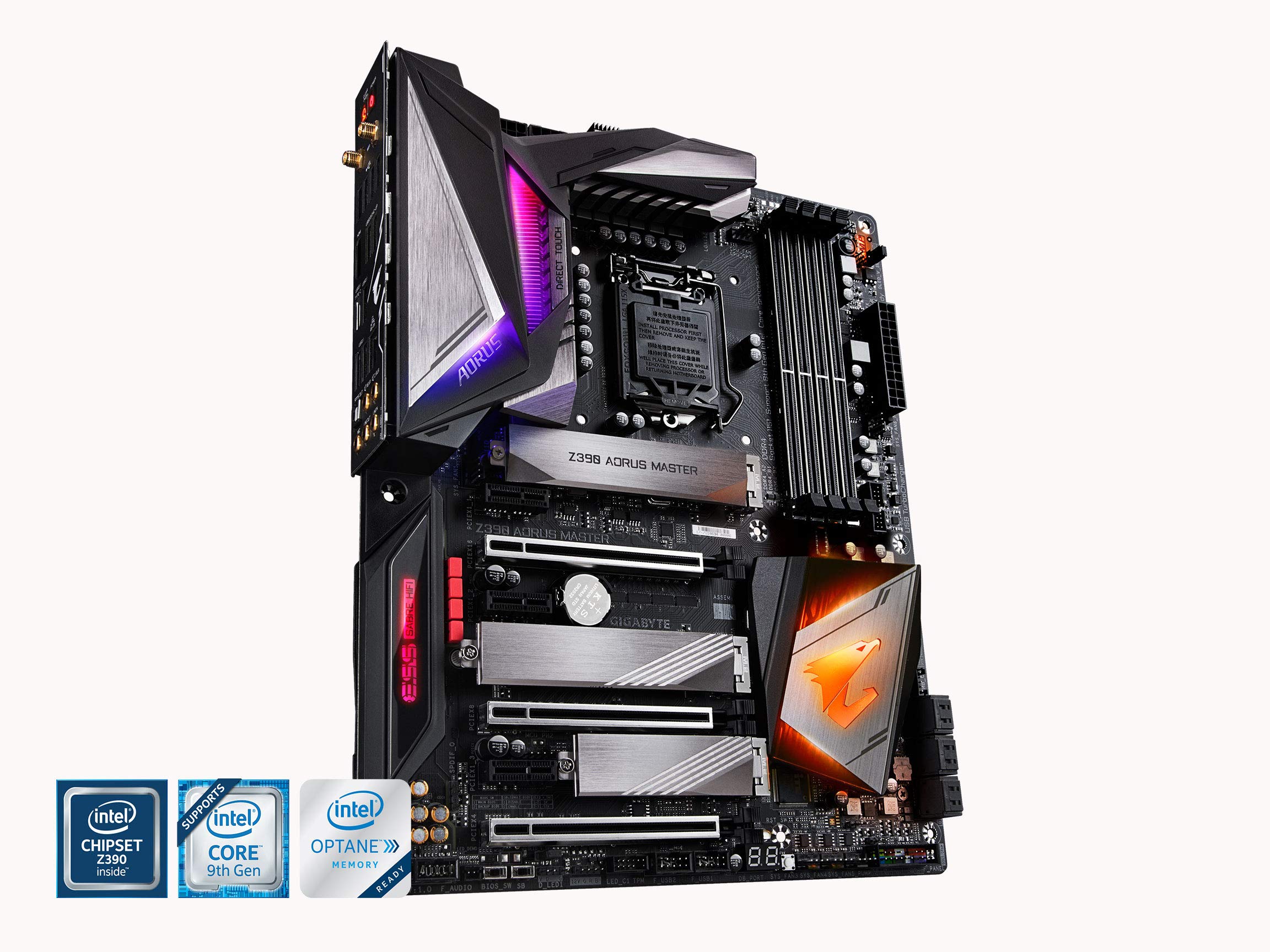 Gigabyte Z390 AORUS Master (Intel LGA1151/Z390/ATX/3xM.2 Thermal Guard/Onboard AC Wi-Fi/ESS Sabre DAC/Gaming Motherboard)
