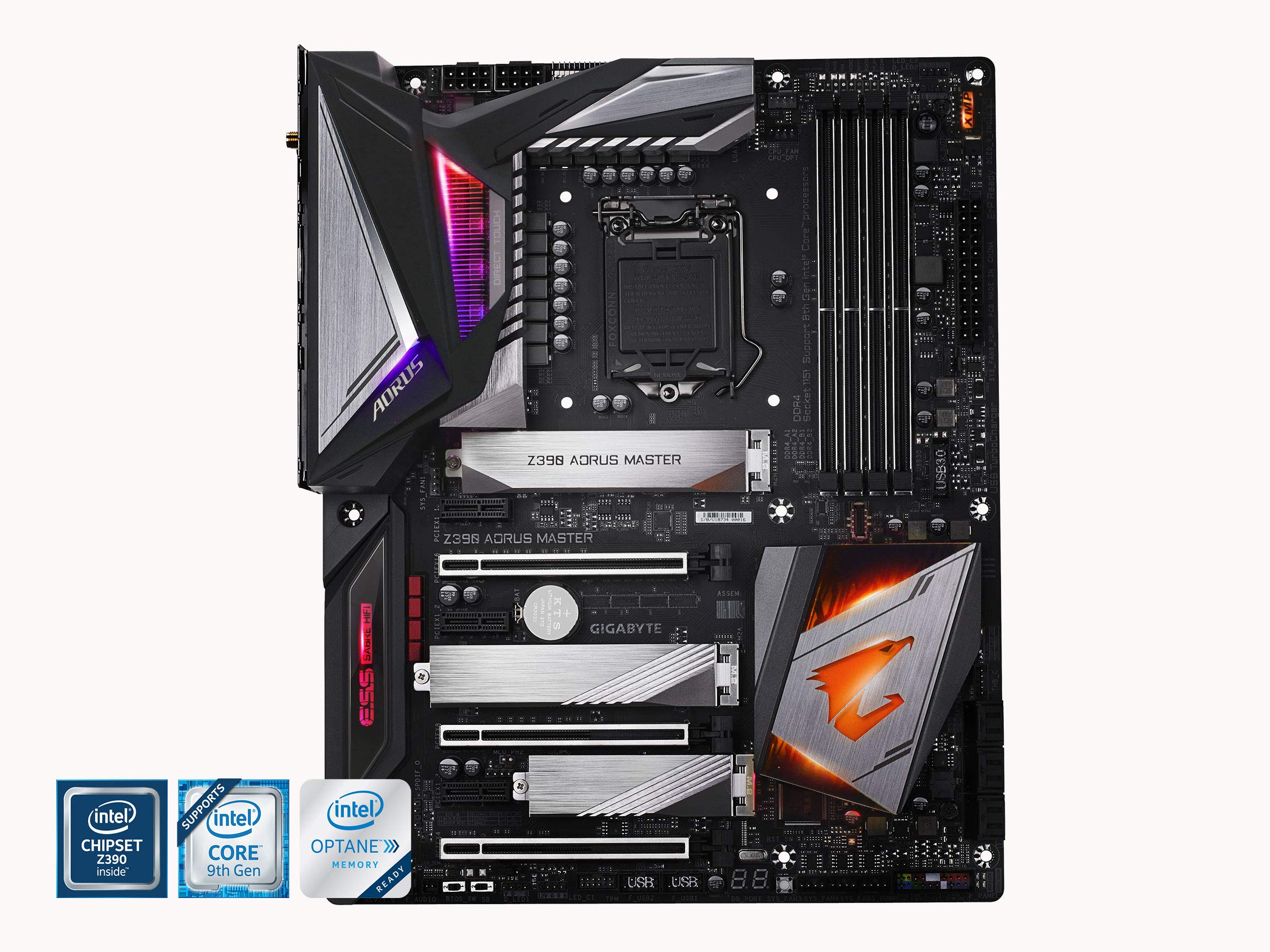 Gigabyte Z390 AORUS Master (Intel LGA1151/Z390/ATX/3xM.2 Thermal Guard/Onboard AC Wi-Fi/ESS Sabre DAC/Gaming Motherboard)