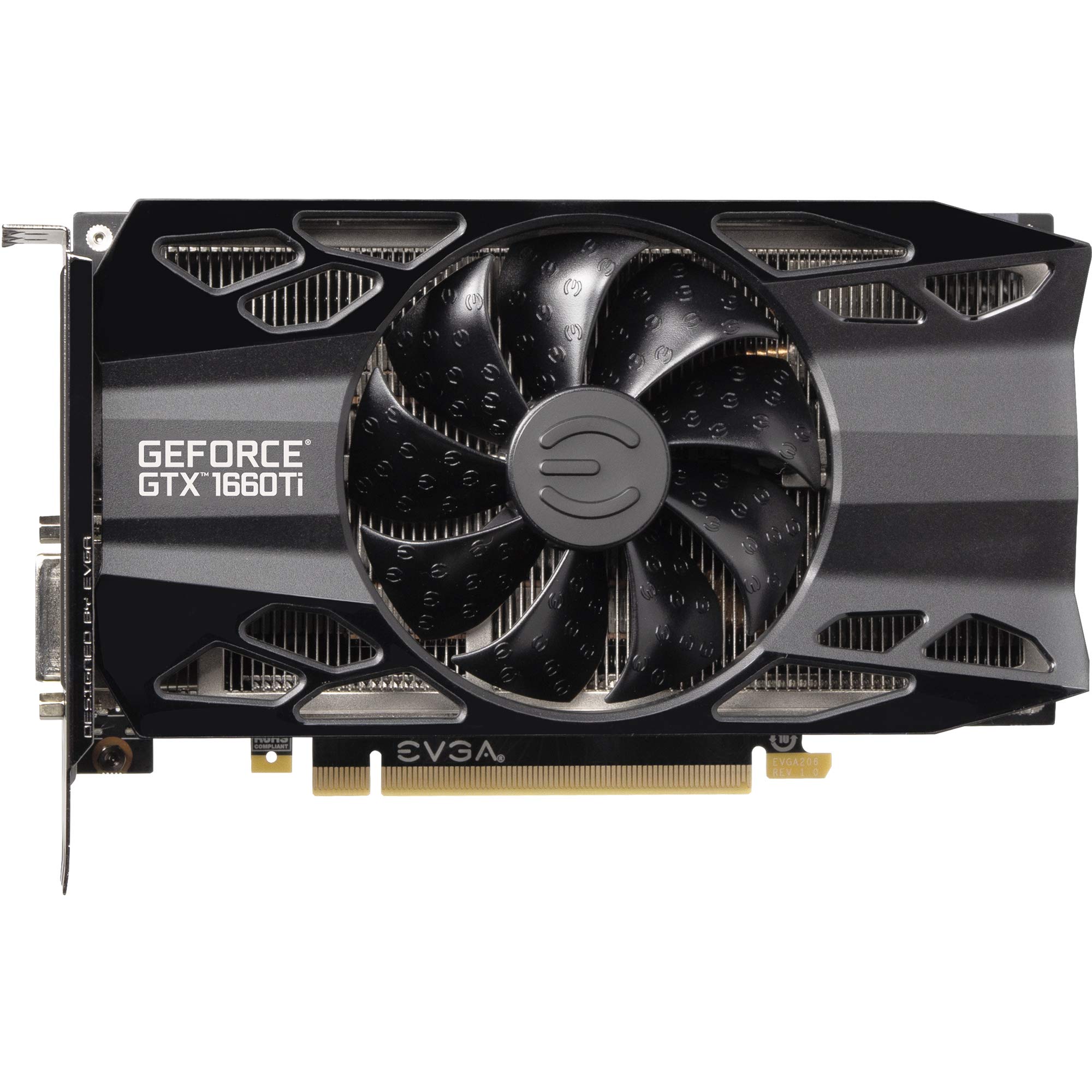 EVGA GeForce GTX 1660 Ti XC Black Gaming, 6GB GDDR6, HDB Fan Graphics Card 06G-P4-1261-KR