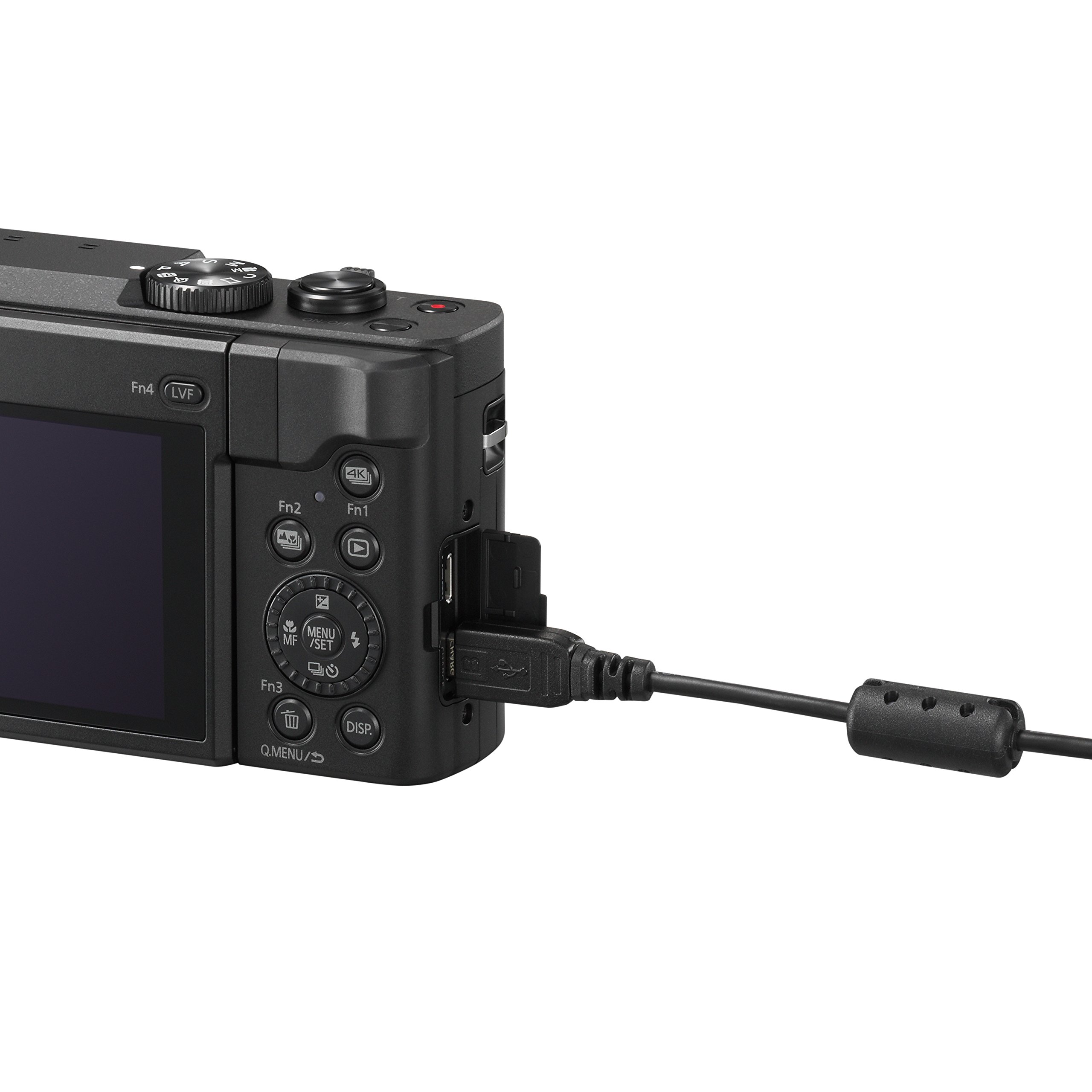 PANASONIC LUMIX DC-ZS70K, 20.3 Megapixel, 4K Digital Camera, Touch Enabled 3-inch 180 Degree Flip-front Display, 30X LEICA DC VARIO-ELMAR Lens, WiFi (Black)