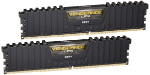 Corsair Vengeance LPX 16GB (2x8GB) DDR4 DRAM 3200MHz C16 Desktop Memory Kit – Black (CMK16GX4M2B3200C16)