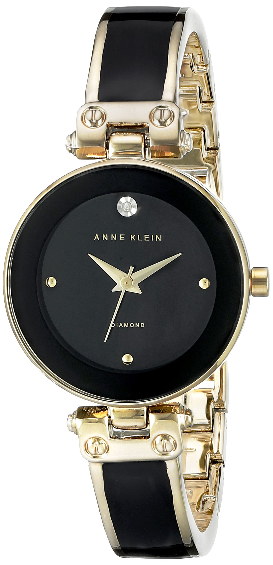 Anne Klein Women’s Diamond-Accented Bangle Watch
