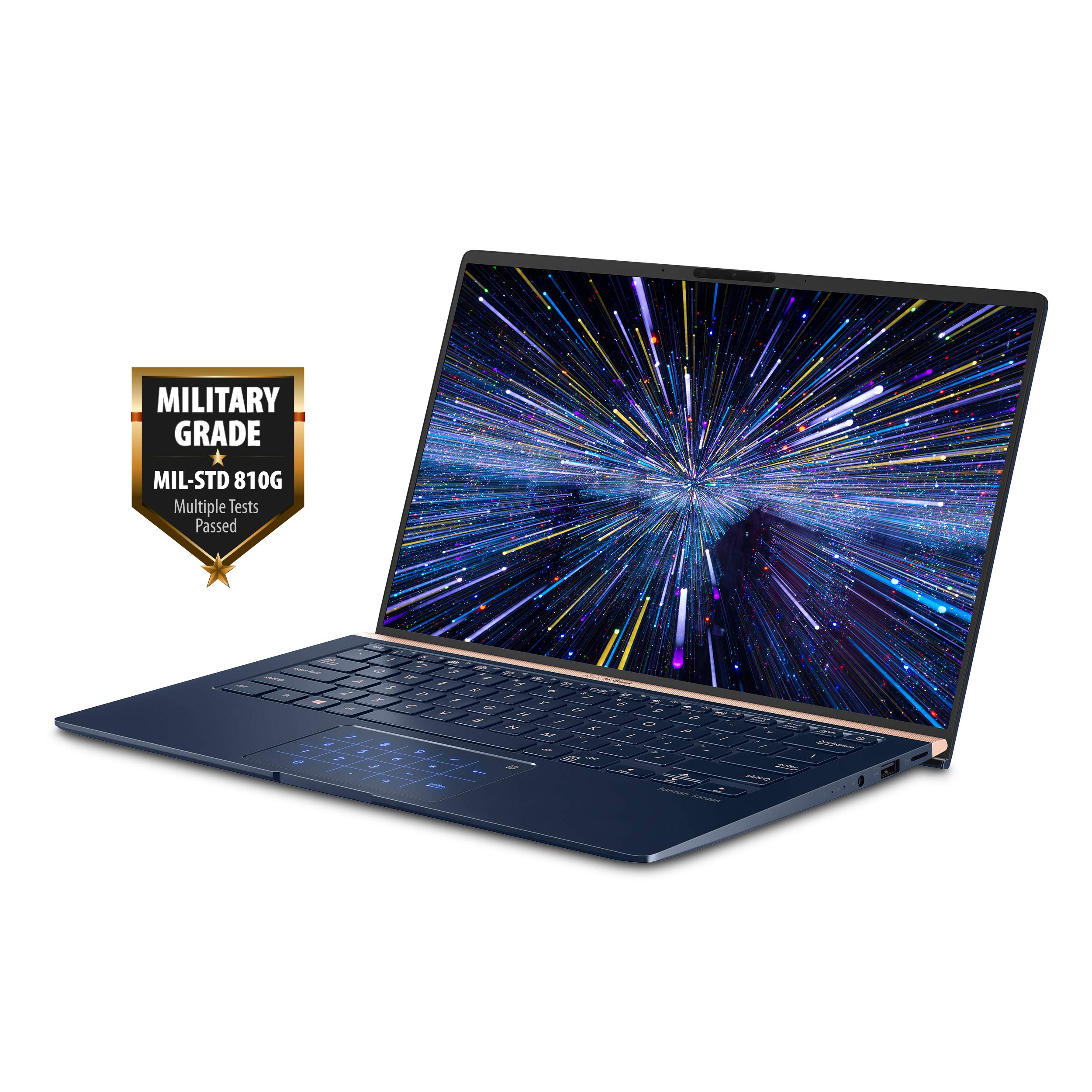 ASUS ZenBook 14 Ultra-Slim Laptop, 8th-Gen Intel Core i7-8565U, 16GB LPDDR3, 512GB PCIe SSD, MX150, Windows 10 – Royal Blue