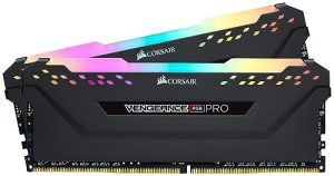 Corsair Vengeance RGB PRO 16GB (2x8GB) DDR4 3200MHz C16 LED Desktop Memory – Black