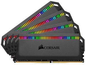 Corsair Dominator Platinum RGB 64GB (4x16GB) DDR4 3200 (PC4-25600) C16 1.35V Desktop Memory – Black