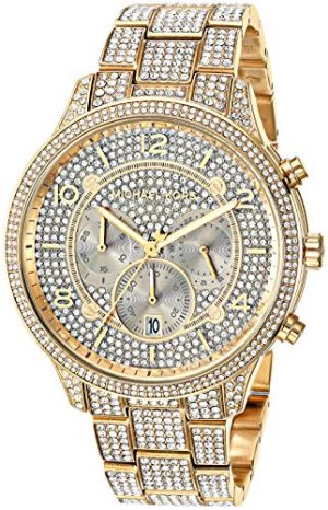 Michael Kors Women’s Runway Quartz Watch with Stainless-Steel Strap