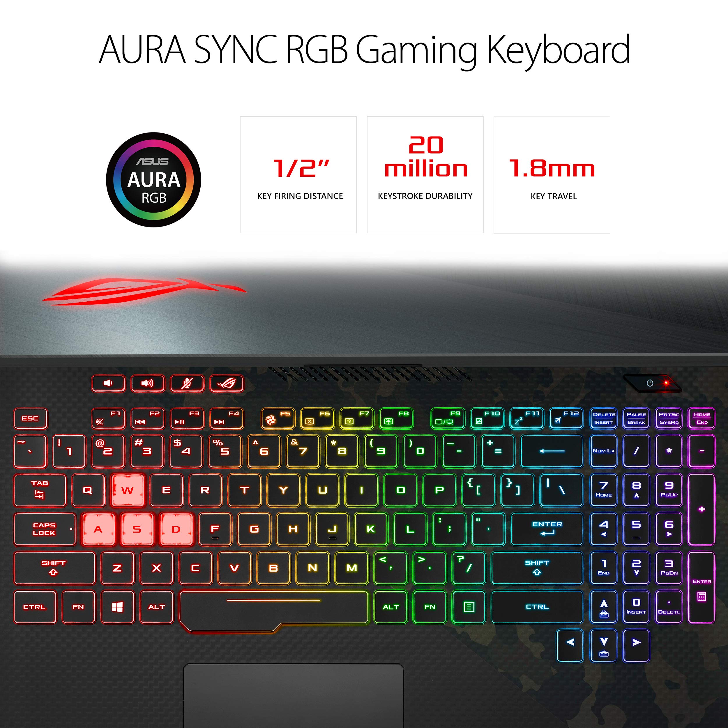 Asus ROG Strix Scar II Gaming Laptop, 15.6” 144Hz IPS Type Full HD, NVIDIA GeForce RTX 2070, Intel Core i7-8750H, 16GB DDR4, 512GB PCIe Nvme SSD, RGB KB, Windows 10