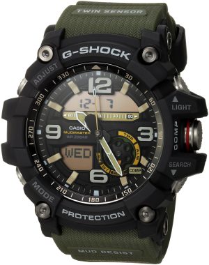 Casio Men’s GG-1000-1A3CR Mudmaster G-SHOCK Quartz Casual Watch, Green
