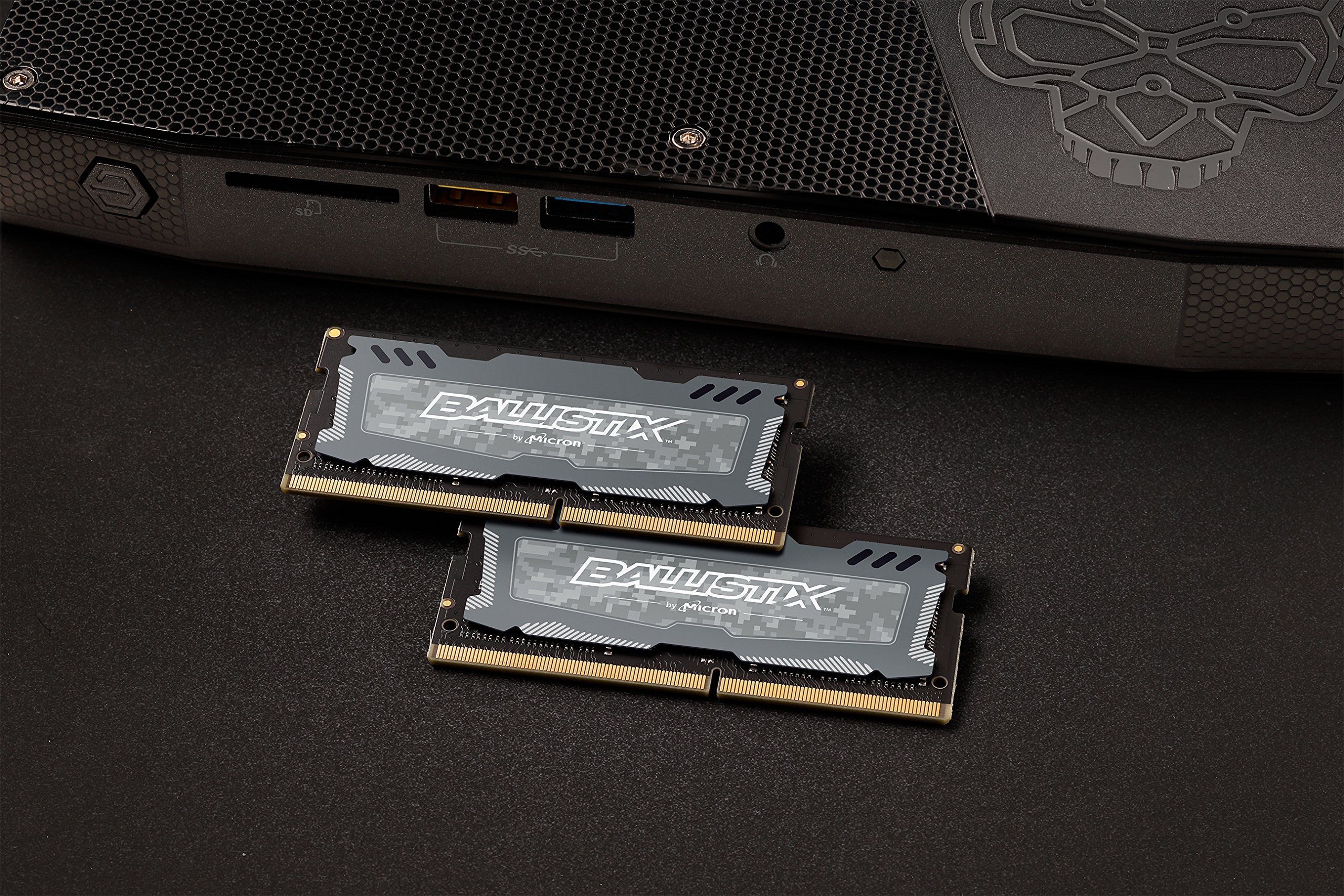 Crucial Ballistix Sport LT 2666 MHz DDR4 DRAM Laptop Gaming Memory Kit 32GB (16GBx2) CL16 BLS2K16G4S26BFSD (Gray)