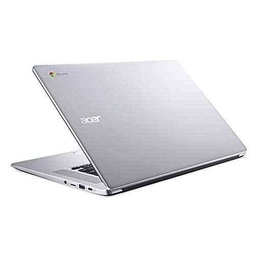 Acer 15.6in FHD(1920×1080) IPS Touchscreen Aluminum Chromebook- Intel Celeron N3350 Processor, 4GB LPDDR4 RAM, 32GB SSD, WiFi, Bluetooth, Chrome OS-(Renewed) (Silver+N3350)