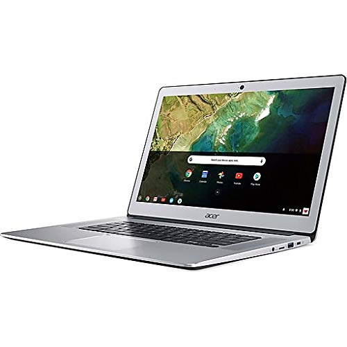 Acer 15.6in FHD(1920×1080) IPS Touchscreen Aluminum Chromebook- Intel Celeron N3350 Processor, 4GB LPDDR4 RAM, 32GB SSD, WiFi, Bluetooth, Chrome OS-(Renewed) (Silver+N3350)