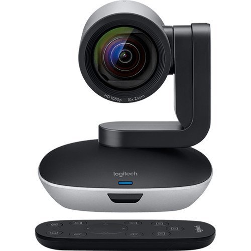 Logitech PTZ PRO 2 Video Camera for Conference Rooms, HD 1080p Video – Auto-focus USB Black/Silver