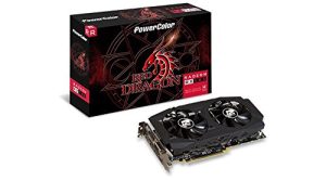 PowerColor AMD Radeon RED Dragon RX 580 8GB GDDR5 1 x DL DVI-D / 1 x HDMI / 3 x DisplayPort Graphics Card (AXRX 580 8GBD5-3DHDV2/OC )