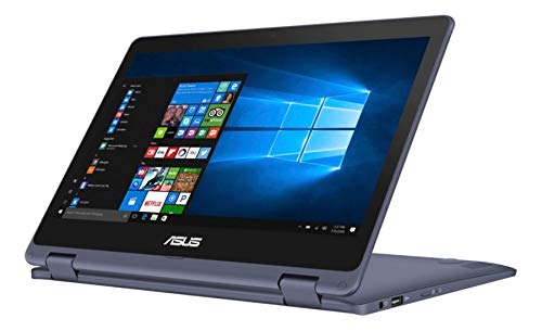 ASUS VivoBook Flip Laptop, 11.6″ Touch Screen, Intel Pentium, 4GB Memory, 128GB Solid State Drive, Windows 10 Home in S Mode, TP202NA-OS21T