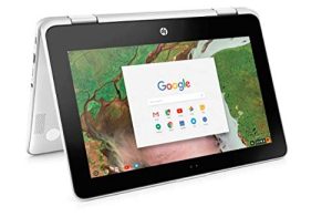 HP 2-in-1 Business Chromebook 11.6in HD IPS Touchscreen, Intel Celeron N3350 Processor, 4GB Ram 32GB SSD, Intel HD Graphics, WiFi, Webcam, Google Chrome OS-White (Renewed)