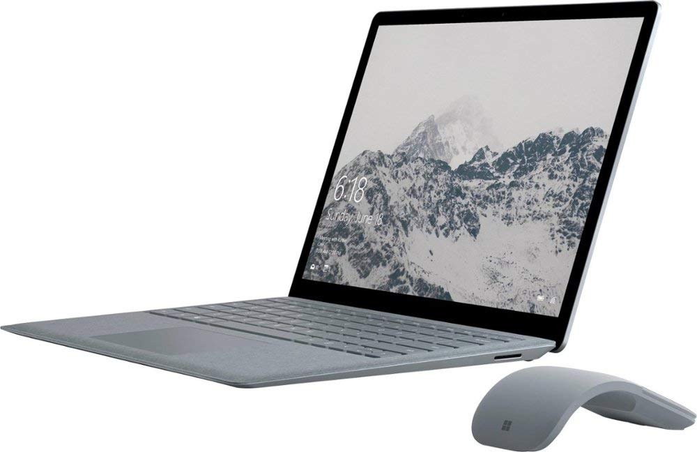 Microsoft Surface 13.5″ LCD (2256 x 1504) Touchscreen Ultrabook Laptop, Intel Core i5- 7200U 2.5GHz upto 3.1GHz, 4GB Memory, 128GB SSD, Intel HD 620, Backlit Keyboard, Windows 10 in S mode, With Mouse