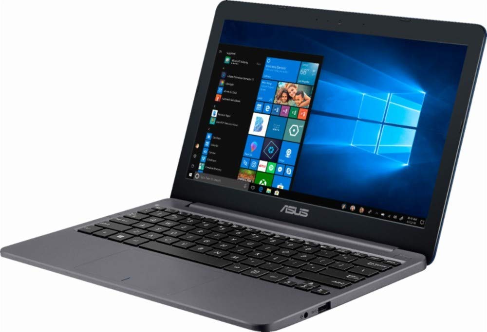 Asus Vivobook 11.6″ Thin and Lightweight Laptop Computer, Intel Celeron N4000 up to 2.6GHz, 2GB DDR4 RAM, 32GB eMMC, 802.11AC WiFi, Bluetooth 4.1, USB-C 3.1, HDMI, Star Gray, Windows 10 in S Mode