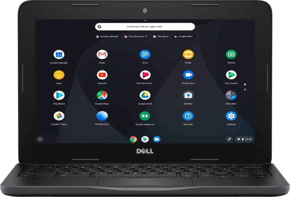 Dell Inspiron 11.6″ HD Chromebook, Intel Dual-Core Celeron N3060 up to 2.48GHz, 4GB RAM, 32GB eMMC, HDMI, USB 3.0, Bluetooth, 802.11ac, HD Webcam, Chrome OS – Black