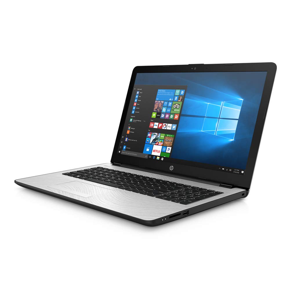 HP 15 15.6 Inch HD Laptop (Intel Dual Core i3-7100U 2.4 GHz, 8GB RAM, 256GB SSD, Intel UHD Graphics 620, WiFi, HDMI, Bluetooth, Windows 10) (Silver)