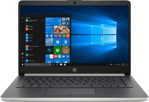 HP 14“ Laptop (Intel Pentium Gold 2.3GHz, Dual Cores, 4GB DDR4 RAM, 128GB SSD, Wi-Fi, Bluetooth, HDMI, Windows 10 Home) (Ash Silver) (14-CF0012DX)