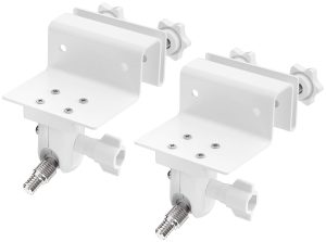 Outdoor Gutter Mount for Arlo Pro, Pro 2, Pro 3, Ultra, Security Light, and Arlo Solar Panel (White, 2 Pack)