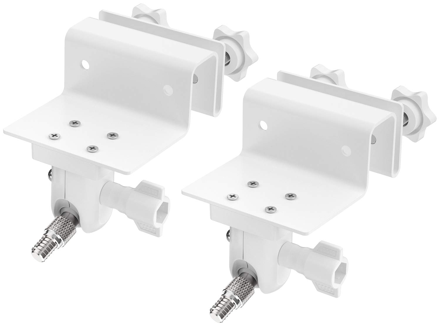 Outdoor Gutter Mount for Arlo Pro, Pro 2, Pro 3, Ultra, Security Light, and Arlo Solar Panel (White, 2 Pack)