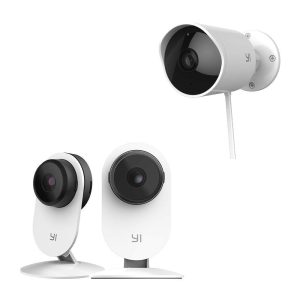 YI Indoor/Outdoor Security Camera Bundle Set, 1080p 2.4G Wi-Fi Smart Home Surveillance System with Motion Detection, Phone App, Cloud Service – Smart Home Camera 2pc and Outdoor Cameras