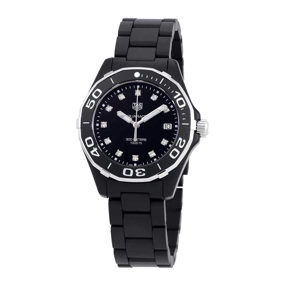 TAG Heuer Aquaracer Matte Black Ceramic 35mm Watch (Model: WAY1397.BH0743)