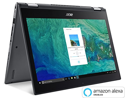Acer Spin 5 SP513-52N-85DC, 13.3″ Full HD Touch, 8th Gen Intel Core i7-8550U, Amazon Alexa Enabled, 8GB DDR4, 256GB SSD, Convertible, Steel Gray