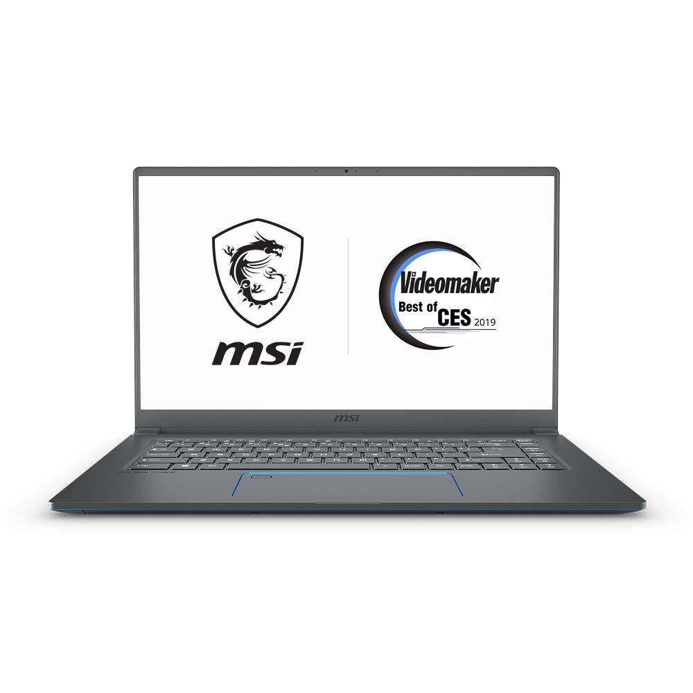 MSI PS63 Modern-091 15.6″ Ultra Portable Creative Laptop, Intel Core i7-8565U, GTX 1050Ti, 16GB, 1TB SSD, Win10P, White Backlit KB, Silky Glass Touchpad + Fingerprint Reader, Grey w/ Blue Diamond Cut