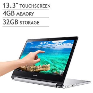 Acer R13 13.3″ Convertible 2-in-1 Full HD IPS Touchscreen Chromebook – Intel Quad-Core MediaTek MT8173C 2.1GHz, 4GB RAM, 32GB SSD, WLAN, Bluetooth, Webcam, HDMI, USB 3.0, Chrome OS