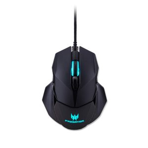 Acer Predator Cestus 500 RGB Gaming Mouse – Dual Omron switches 70M Click Lifetime, Customizable ambidextrous and Ergonomic Design, On Board Memory and programmable Buttons