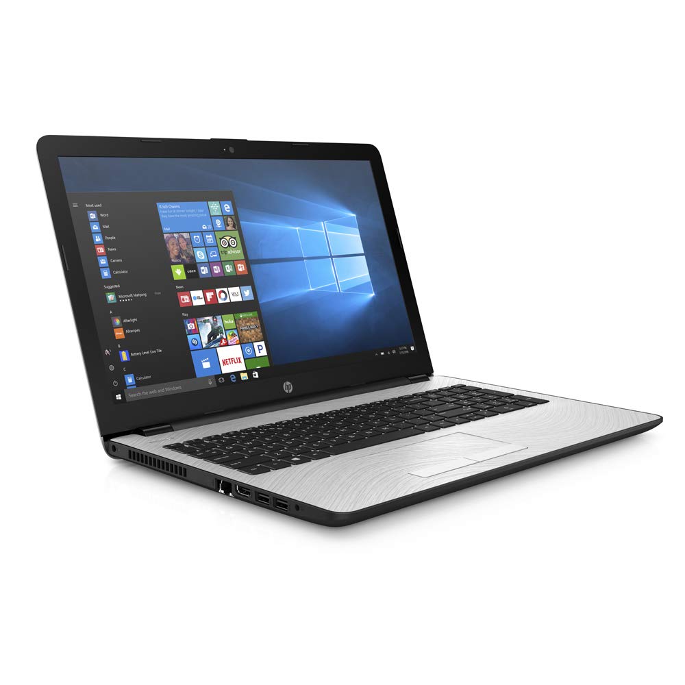 HP 15 15.6 Inch HD Laptop (Intel Dual Core i3-7100U 2.4 GHz, 8GB RAM, 256GB SSD, Intel UHD Graphics 620, WiFi, HDMI, Bluetooth, Windows 10) (Silver)