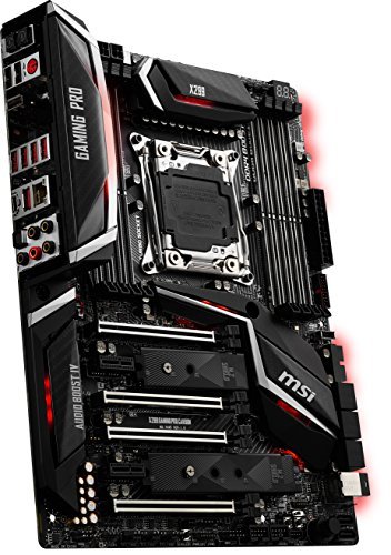 MSI Performance Gaming Intel X299 LGA 2066 DDR4 USB 3.1 SLI ATX Motherboard (X299 Gaming PRO Carbon)