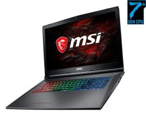 MSI GF72VR 7RF-650 Traditional Laptop (Windows 10 Home, Intel Core i7-7700HQ, 17.3″ LCD Screen, Storage: 1024 GB, RAM: 16 GB) Black