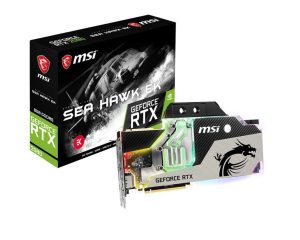 MSI GAMING GeForce RTX 2080 8GB GDRR6 256-bit HDMI/DP/USB Ray Tracing Turing Architecture EKWB Graphics Card (RTX 2080 SEA HAWK EK X)