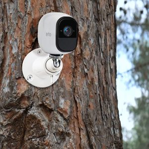 Adjustable Security Wall Mount-Indoor/Outdoor Mount for Arlo, Arlo pro, Arlo pro2, Arlo Ultra, Alro pro3 Surveillance Camera with 1/4 Screw Head (White)