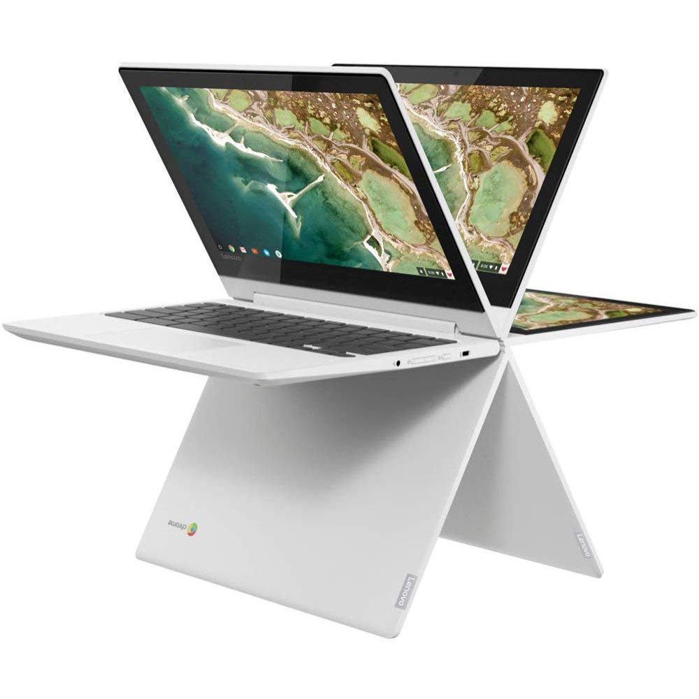 Lenovo 2-in-1 11.6″ HD IPS TouchScreen LED-Backlight Chromebook | MediaTek MT8173c 2.1 GHz Quad-Core | 4GB RAM | 32GB EMMC | SD Memory Card Can Up to 128GB SSD | Chrome OS | Blizzard White