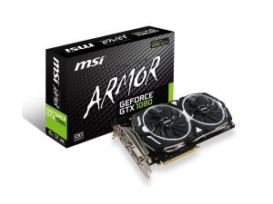 MSI Gaming GeForce GTX 1080 8GB GDDR5X SLI DirectX 12 VR Ready Graphics Card (GTX 1080 ARMOR 8G OC) (Renewed)