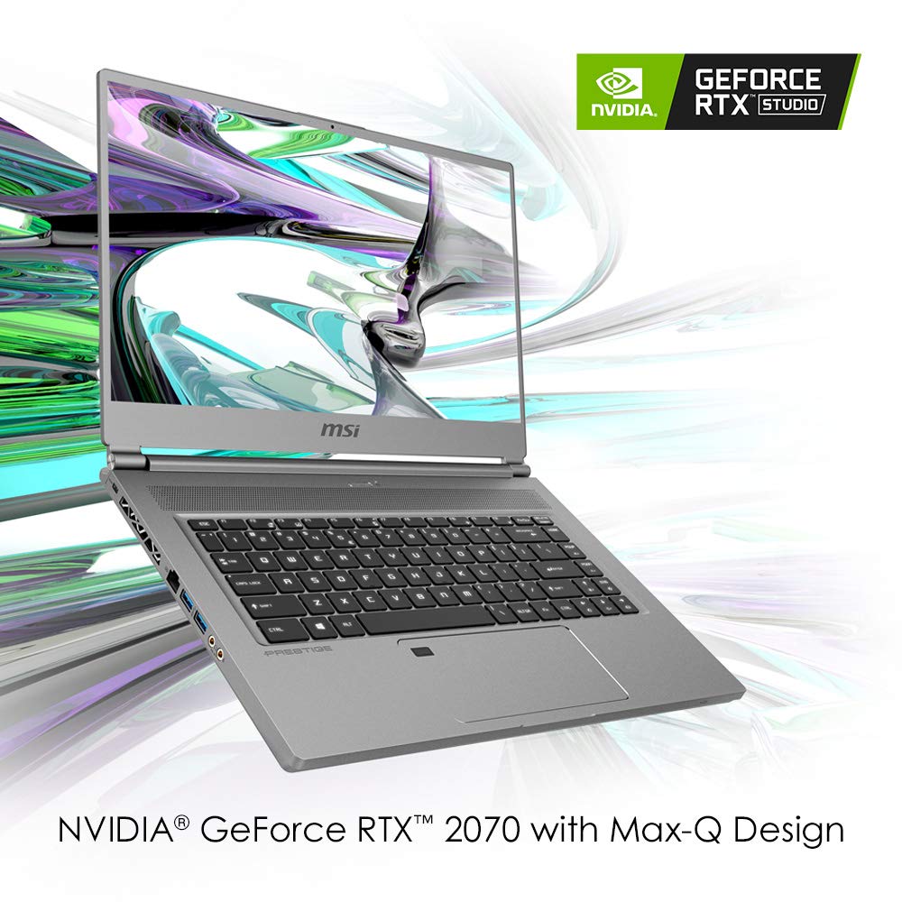 MSI P65 Creator-1084 15.6″ 4K UHD Display, Ultra-Thin and Light, RTX Studio Laptop, Intel Core i7-9750H, GeForce RTX 2060, 32GB DDR4, 1TB Teton Glacier SSD, Win10PRO, VR Ready
