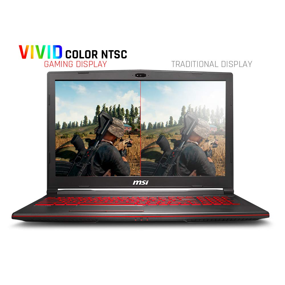 MSI GL63 8SC-059 15.6″ Gaming Laptop, Intel Core i7-8750H, NVIDIA GeForce GTX1650, 8GB, 256GB Nvme SSD, Win10