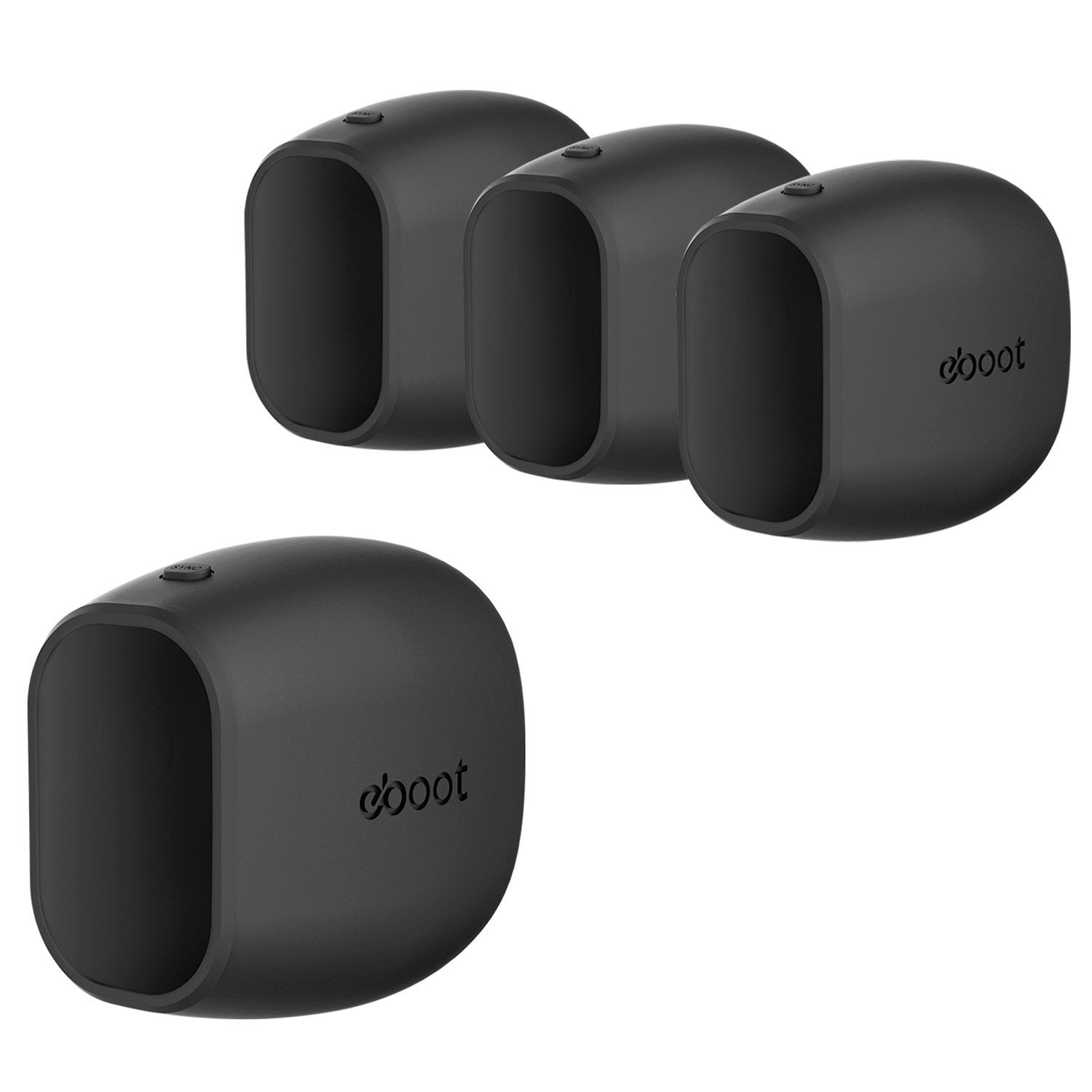 Silicone Skins Cover Protective Skin for Arlo Pro, Arlo Pro 2 Smart Security Wire-Free Cameras (4 Pack, Black)