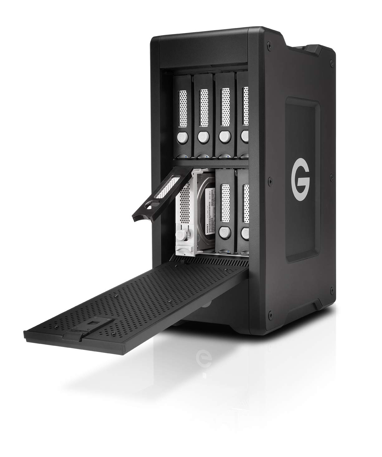 G-Technology 64TB G-SPEED Shuttle XL Thunderbolt 3 Storage Solution – Transportable, hardware RAID, 8-Bay – 0G05859