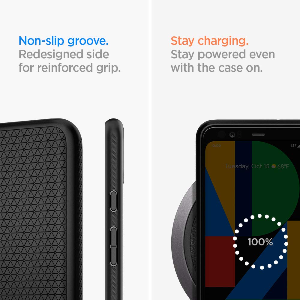 Spigen Liquid Air Armor Designed for Google Pixel 4 XL Case (2019) – Matte Black