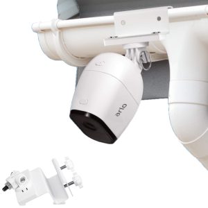 Weatherproof Gutter Mount Compatible with Arlo Ultra, Pro, Pro 2, Pro 3 & HD (White)