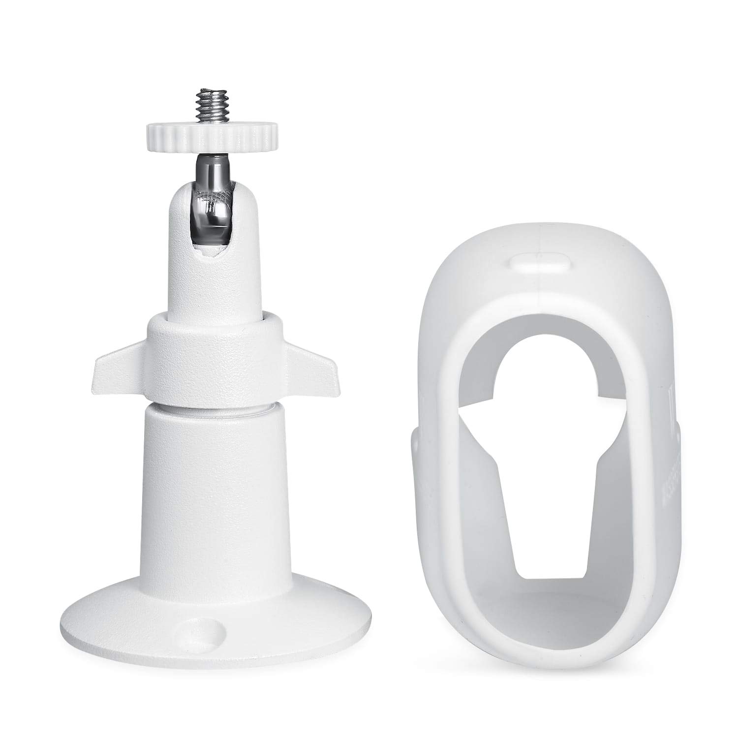 Security Metal Wall Mount and Silicone Skins Bundle Compatible with Arlo Pro and Arlo Pro 2 – Extra Flexibility and Protection for Your Arlo Cameras (3-Pack, White)
