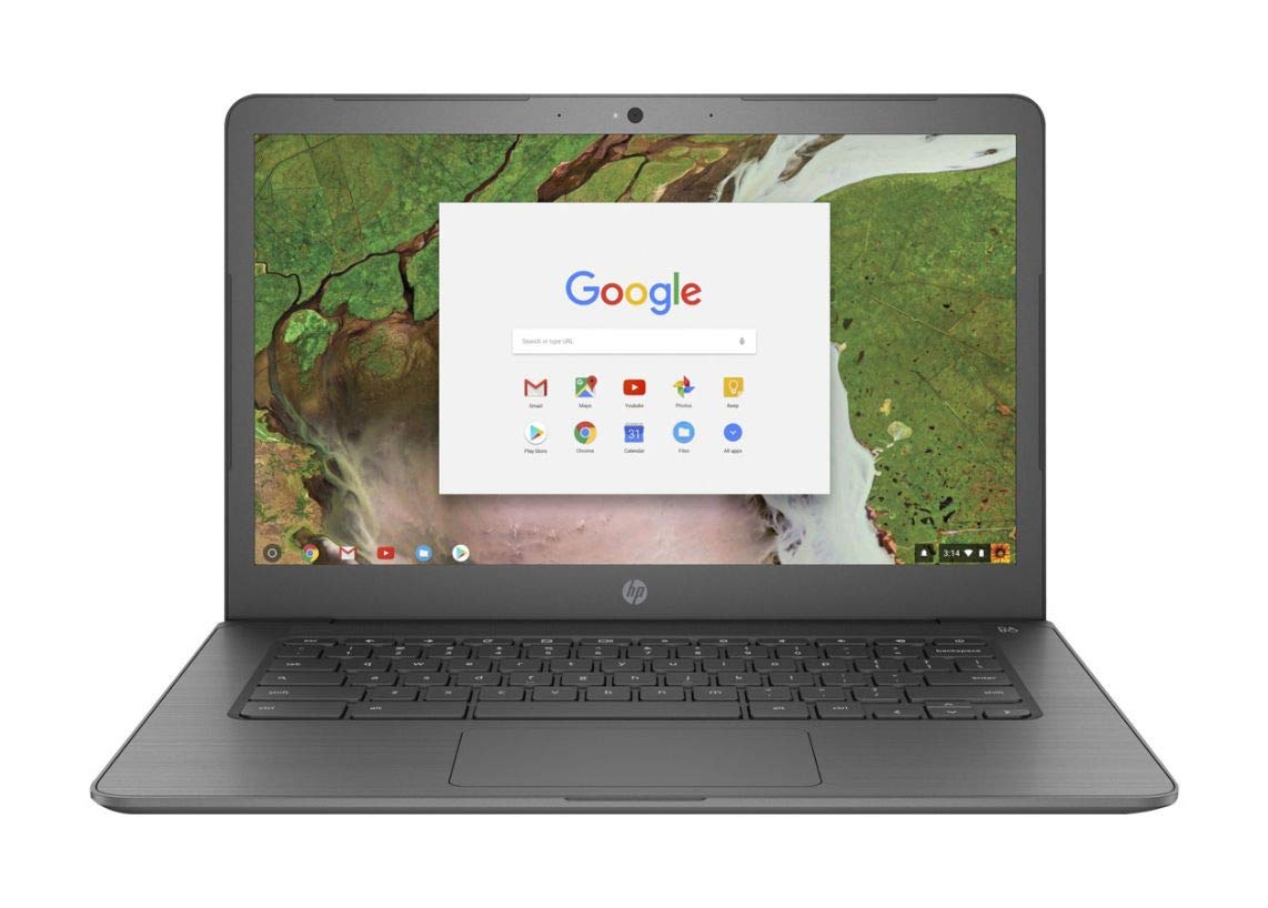 HP 14 Chromebook 14″ HD Touchscreen Widescreen Laptop Computer, Intel Celeron N3350 up to 2.4GHz, 4GB Memory, 32GB eMMC Flash Memory, 802.11ac, Bluetooth, USB-C 3.1, No Optical Drive, Chrome OS