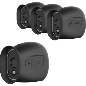 Silicone Skins for Arlo HD Smart Security Wire-Free Cameras (4 Pack, Black)