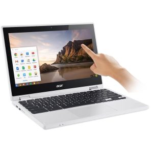 Acer R11 11.6″ Convertible 2-in-1 HD IPS Touchscreen Chromebook – Intel Quad-Core Celeron N3160 1.6GHz, 4GB RAM, 32GB eMMC, Bluetooth, HD Webcam, HDMI, USB 3.0, Chrome OS – White